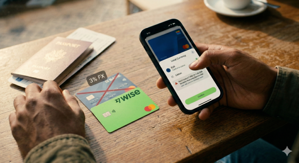 Commuters tapping smartphones and smartwatches at a busy subway gate with Express Transit enabled