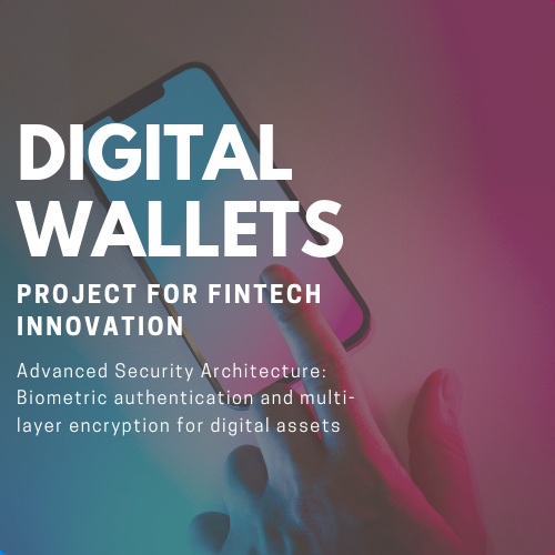 A professional high-tech interface showcasing digital wallet security protocols and financial asset management on a smartphone screen